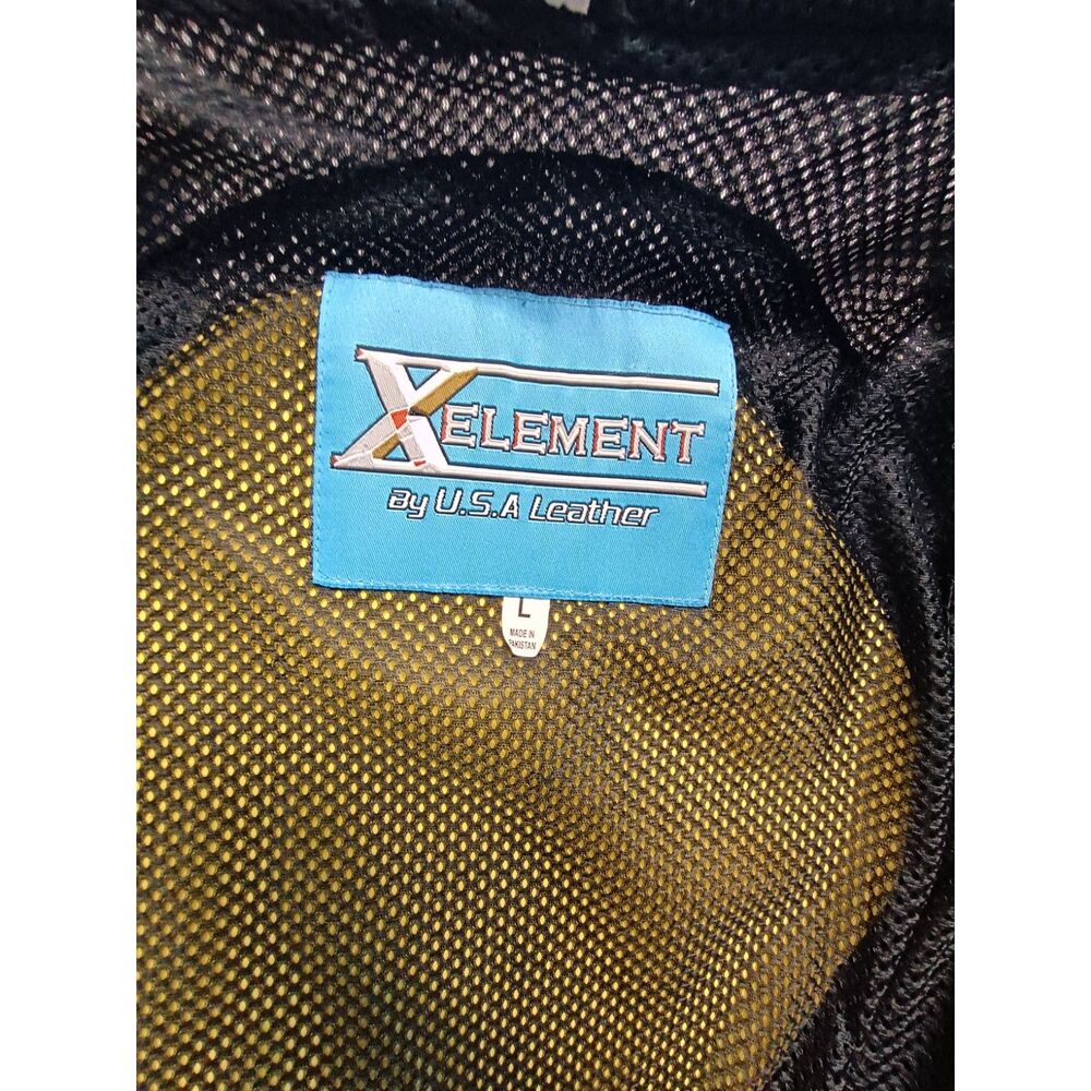 Xelement Padded Armored Mesh Motorcycle Riding Jacket Black Gray Size Large - Picture 3 of 6